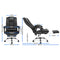 Artiss Leather Office Chair Computer Chairs Executive Recliner with Footrest