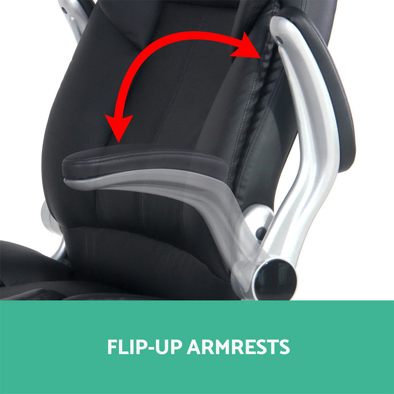 Artiss Kea Executive Office Chair Leather Black