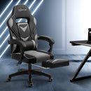 Artiss Office Chair Computer Desk Gaming Chair Study Home Work Recliner Black Grey