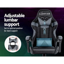 Artiss Office Chair Gaming Chair Computer Chairs Recliner PU Leather Seat Armrest Black Grey