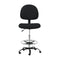 Artiss Office Chair Veer Drafting Stool Fabric Chairs Black