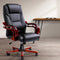 Artiss Executive Wooden Office Chair Wood Computer Chairs Leather Seat Sherman