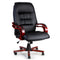 Artiss Executive Wooden Office Chair Wood Computer Chairs Leather Seat Sierra