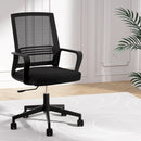 Artiss Mesh Office Chair Computer Gaming Desk Chairs Work Study Mid Back Black