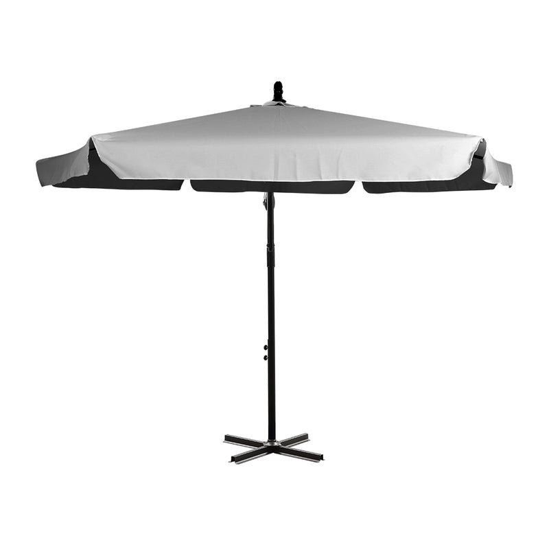 3M Patio Outdoor Umbrella Cantilever Grey