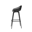 Gardeon 4pcs Outdoor Bar Stools Plastic Metal Bistro Patio Dining Chair Balcony