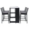 Gardeon Outdoor Bar Set Table Stools Furniture Wicker 5PCS