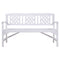 Gardeon Wooden Garden Bench 3 Seat Patio Furniture Timber Outdoor Lounge Chair White