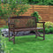 Gardeon Wooden Garden Bench Chair Natural Outdoor Furniture Décor Patio Deck 3 Seater