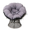 Gardeon Outdoor Papasan Chairs Lounge Setting Patio Furniture Wicker Grey