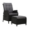 Gardeon Recliner Chair Sun lounge Setting Outdoor Furniture Patio Wicker Sofa