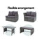 Gardeon Outdoor Furniture Sofa Set Dining Setting Wicker 8 Seater Storage Cover Mixed Grey