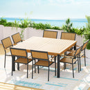 Gardeon 8-seater Outdoor Furniture Dining Chairs Table Patio Garden Acacia Wood