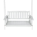 Gardeon Porch Swing Chair with Chain Garden Bench Outdoor Furniture Wooden White