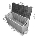 Gardeon 290L Outdoor Storage Box - Black