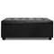 Artiss PU Leather Storage Ottoman - Black