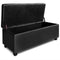 Artiss PU Leather Storage Ottoman - Black