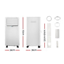 Devanti Portable Air Conditioner Window Kit Cooling Mobile Fan 9000BTU 2500W