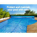Aquabuddy Swimming Pool Cover Roller Reel Adjustable Solar Thermal Blanket