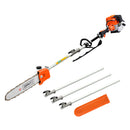 Giantz 4 Stroke Pole Chainsaw Petrol Chain Saw Brush Cutter Brushcutter Tree