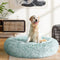 i.Pet Pet bed Dog Cat Calming Pet bed Large 90cm Teal Sleeping Comfy Cave Washable