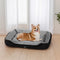 i.Pet Pet Bed Dog Cat Calming Soft Sleeping Comfy Plush Mat Cave Washable Black