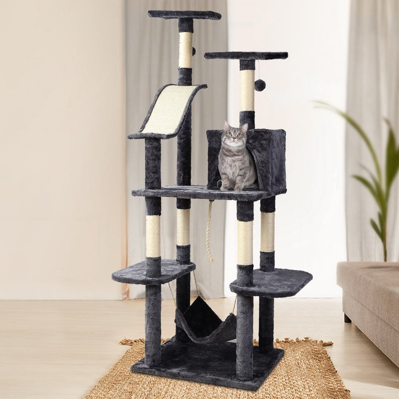 i.Pet Cat Tree Trees Scratching Post Scratcher Toys Condo House Furniture Wood