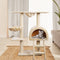 i.Pet 100cm Multi Level Cat Scratching Post - Beige