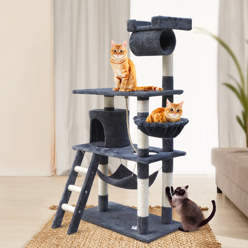 i.Pet 141cm Cat Scratching Post - Grey