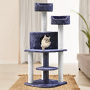 i.Pet 126cm Multi Level Cat Scratching Tree - Grey