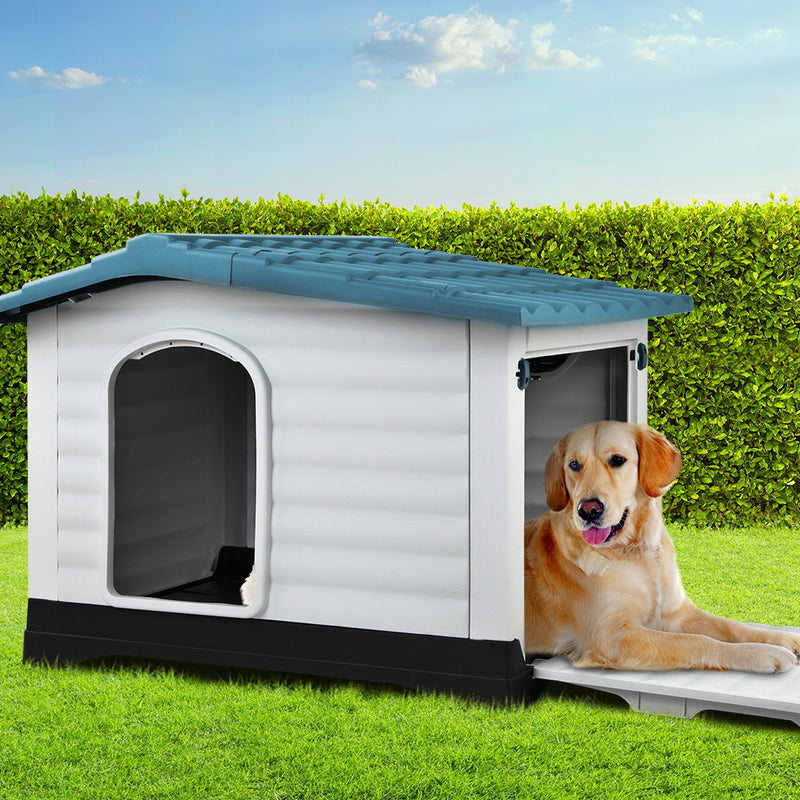 i.Pet Weatherproof Pet Kennel - Blue