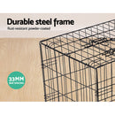 i.Pet Dog Cage 48inch Pet Cage - Black