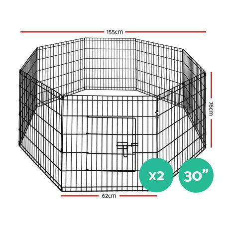 i.Pet Pet Dog Playpen 2X30