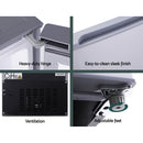 Glacio 65L Portable Fridge Bar Freezer Cooler Upright 12V 24V 240V Caravan 4WD Car Camping Silver
