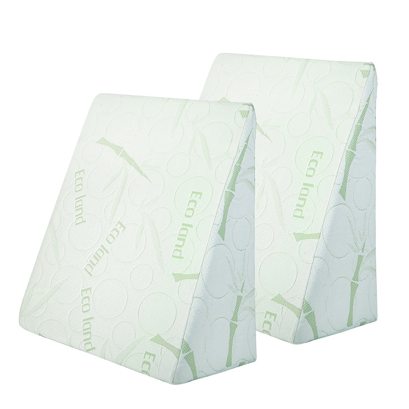 Giselle Bedding 2X Memory Foam Wedge Pillow Neck Back Support with Cover Waterproof Bamboo
