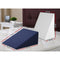 Giselle Bedding 2X Memory Foam Wedge Pillow Neck Back Support with Cover Waterproof White Blue