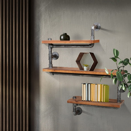 Artiss 3 Level 84cm DIY Adjustable Metal Bookshelf