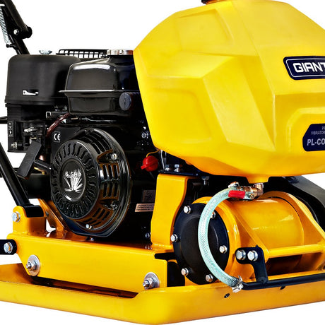 Giantz 23 Plate Compactor 6.5HP Compactors 95KG Vibration Rammer with Wheels