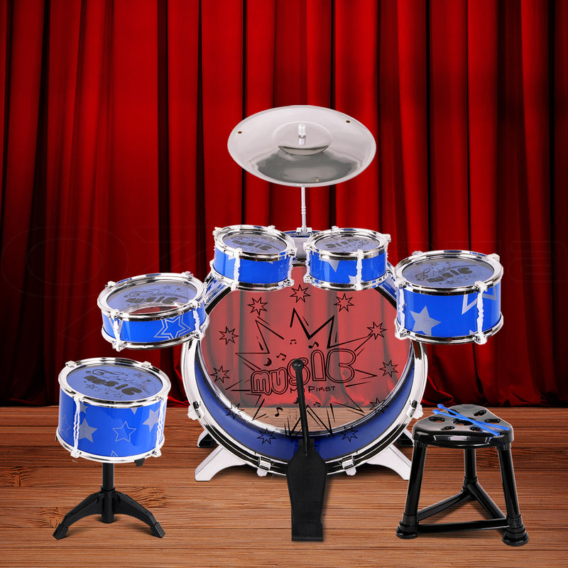 Keezi 11 Piece Kids Drum Set