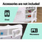 Keezi Kids Kitchen Set Pretend Play Food Sets Childrens Utensils Wooden White