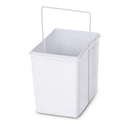 Set of 2 15L Twin Pull Out Bins - White