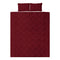 Giselle Luxury Classic Bed Duvet Doona Quilt Cover Set Hotel King Burgundy Red