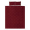 Giselle Luxury Classic Bed Duvet Doona Quilt Cover Set Hotel Super King Burgundy Red