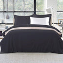 Giselle Quilt Cover Set Classic Black - Super King