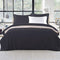 Giselle Quilt Cover Set Classic Black - Super King
