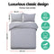 Giselle Quilt Cover Set Classic Grey - King