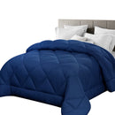 Giselle Bamboo Microfibre Microfiber Quilt Queen 400GSM Duvet All Season Blue