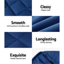 Giselle Bamboo Microfibre Microfiber Quilt 400GSM Doona Duvet SK All Season Blue