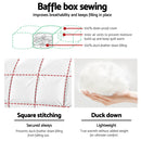 Giselle Bedding Duck Down Feather Quilt 700GSM Queen Size