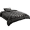 Giselle Bedding Faux Mink Quilt Single Size Charcoal